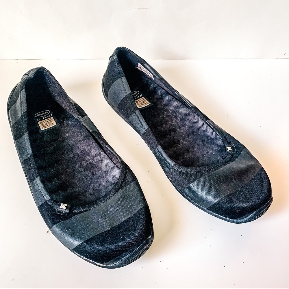 Dr. Scholls Sz 11M Joliet Ballet Flats Black/Gray
